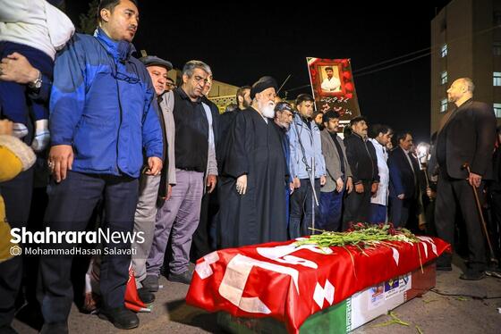 گزارش تصویری | وداع با پیکر مطهر پرستار شهید «حسین عشقی» در مشهد