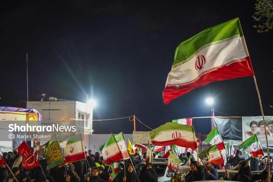 گزارش تصویری | سی‌وهشتمین شب شکوه حضور مردم در خیابان‌های مشهد