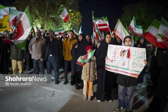 گزارش تصویری | سی‌وهشتمین شب شکوه حضور مردم در خیابان‌های مشهد