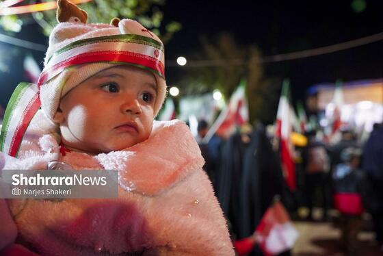 گزارش تصویری | سی‌وهشتمین شب شکوه حضور مردم در خیابان‌های مشهد