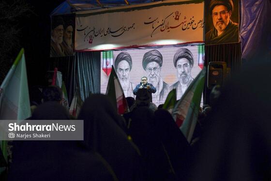 گزارش تصویری | سی‌وهشتمین شب شکوه حضور مردم در خیابان‌های مشهد