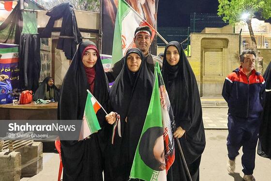 گزارش تصویری |حضور جامعه ورزش مشهد در سی و هشتمین شب شکوه حضور مردم در خیابان‌های مشهد