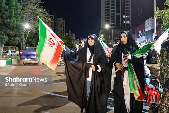 گزارش تصویری |حضور جامعه ورزش مشهد در سی و هشتمین شب شکوه حضور مردم در خیابان‌های مشهد