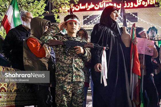 گزارش تصویری |حضور جامعه ورزش مشهد در سی و هشتمین شب شکوه حضور مردم در خیابان‌های مشهد