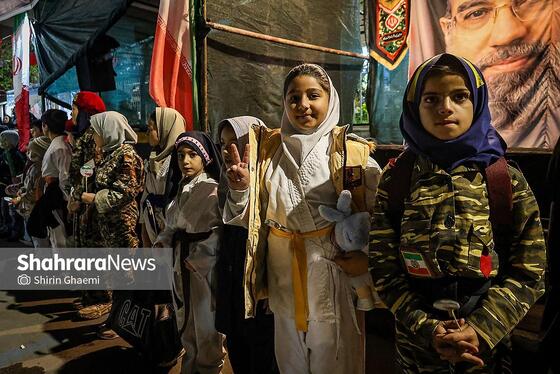 گزارش تصویری |حضور جامعه ورزش مشهد در سی و هشتمین شب شکوه حضور مردم در خیابان‌های مشهد