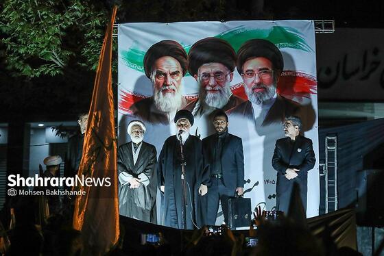 گزارش تصویری | سی‌ونهمین شب شکوه حضور مردم در خیابان‌های مشهد ۱