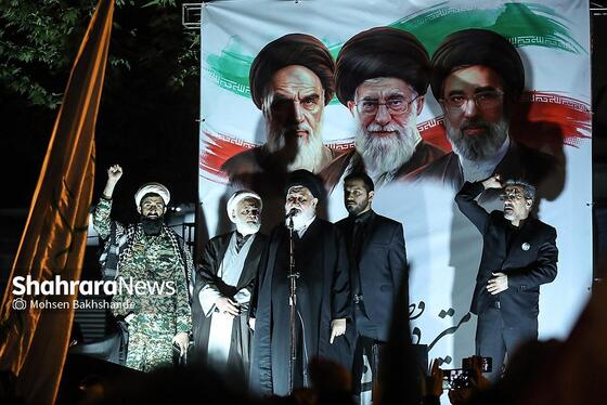 گزارش تصویری | سی‌ونهمین شب شکوه حضور مردم در خیابان‌های مشهد ۱