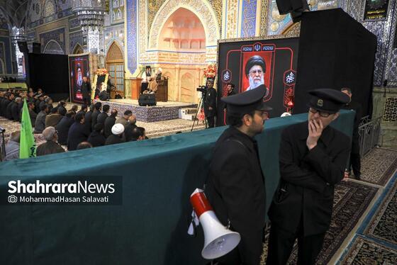 گزارش تصویری | مراسم چهلمین روز شهادت رهبر شهید انقلاب اسلامی در حرم مطهر رضوی