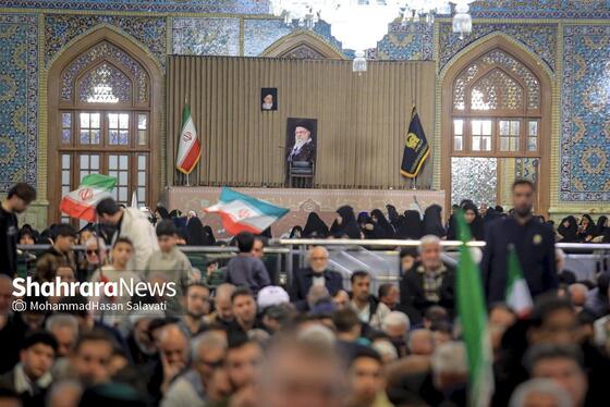 گزارش تصویری | مراسم چهلمین روز شهادت رهبر شهید انقلاب اسلامی در حرم مطهر رضوی