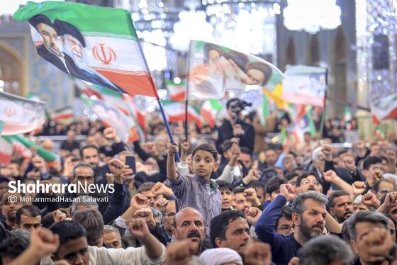 گزارش تصویری | مراسم چهلمین روز شهادت رهبر شهید انقلاب اسلامی در حرم مطهر رضوی