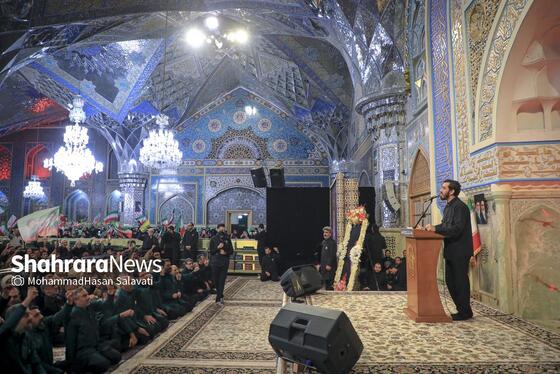 گزارش تصویری | مراسم چهلمین روز شهادت رهبر شهید انقلاب اسلامی در حرم مطهر رضوی