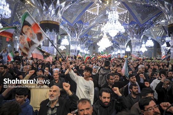 گزارش تصویری | مراسم چهلمین روز شهادت رهبر شهید انقلاب اسلامی در حرم مطهر رضوی