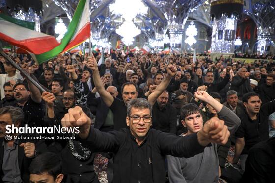 گزارش تصویری | مراسم چهلمین روز شهادت رهبر شهید انقلاب اسلامی در حرم مطهر رضوی