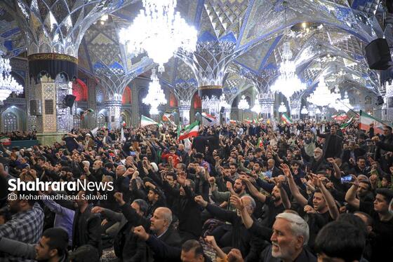 گزارش تصویری | مراسم چهلمین روز شهادت رهبر شهید انقلاب اسلامی در حرم مطهر رضوی
