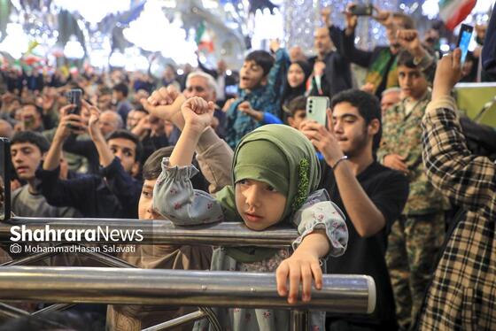 گزارش تصویری | مراسم چهلمین روز شهادت رهبر شهید انقلاب اسلامی در حرم مطهر رضوی