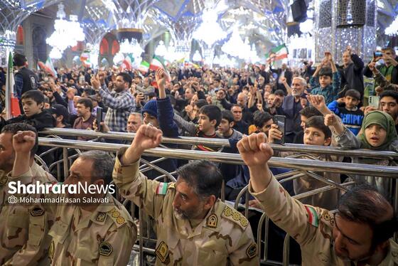 گزارش تصویری | مراسم چهلمین روز شهادت رهبر شهید انقلاب اسلامی در حرم مطهر رضوی