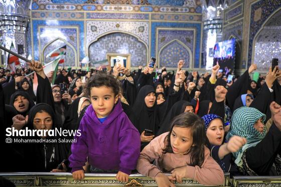 گزارش تصویری | مراسم چهلمین روز شهادت رهبر شهید انقلاب اسلامی در حرم مطهر رضوی