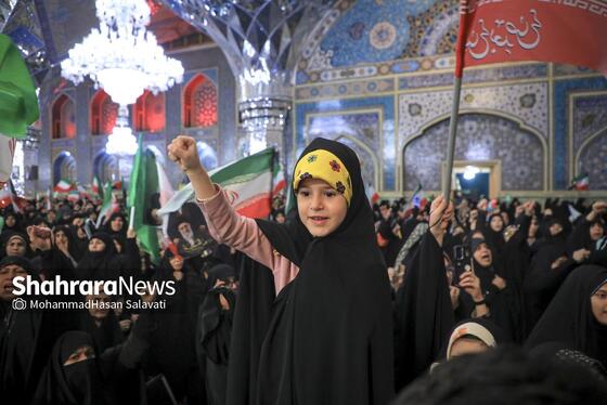 گزارش تصویری | مراسم چهلمین روز شهادت رهبر شهید انقلاب اسلامی در حرم مطهر رضوی