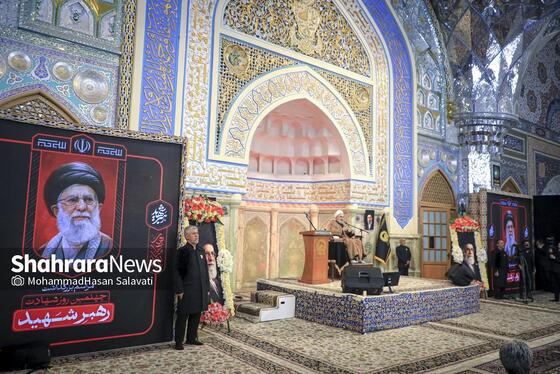 گزارش تصویری | مراسم چهلمین روز شهادت رهبر شهید انقلاب اسلامی در حرم مطهر رضوی