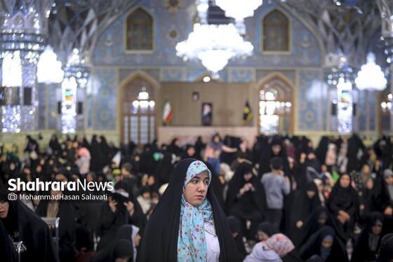 گزارش تصویری | مراسم چهلمین روز شهادت رهبر شهید انقلاب اسلامی در حرم مطهر رضوی
