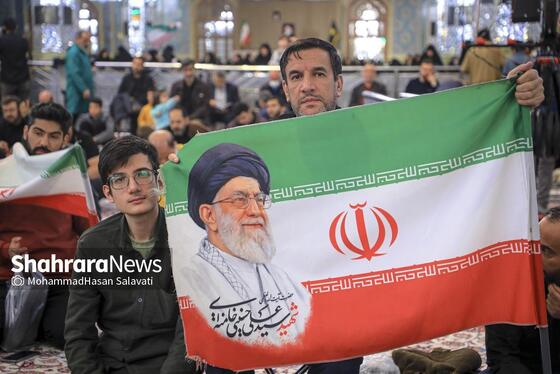 گزارش تصویری | مراسم چهلمین روز شهادت رهبر شهید انقلاب اسلامی در حرم مطهر رضوی