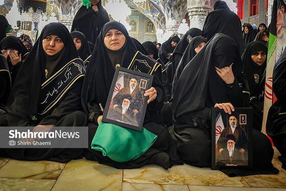 گزارش تصویری | مراسم چهلمین روز شهادت رهبر شهید انقلاب اسلامی در حرم مطهر رضوی