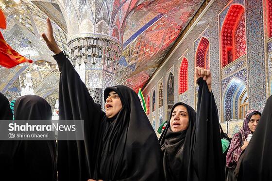 گزارش تصویری | مراسم چهلمین روز شهادت رهبر شهید انقلاب اسلامی در حرم مطهر رضوی