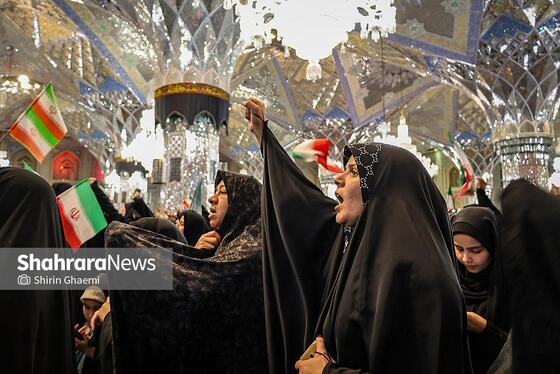 گزارش تصویری | مراسم چهلمین روز شهادت رهبر شهید انقلاب اسلامی در حرم مطهر رضوی