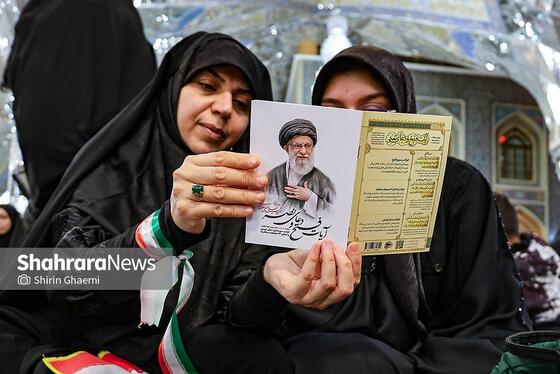 گزارش تصویری | مراسم چهلمین روز شهادت رهبر شهید انقلاب اسلامی در حرم مطهر رضوی