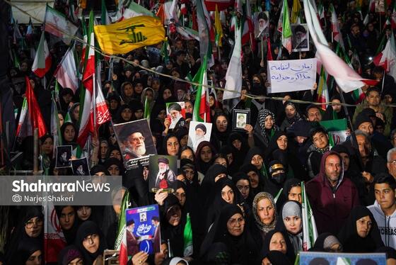 گزارش تصویری | سی‌ونهمین شب شکوه حضور مردم در خیابان‌های مشهد ۲