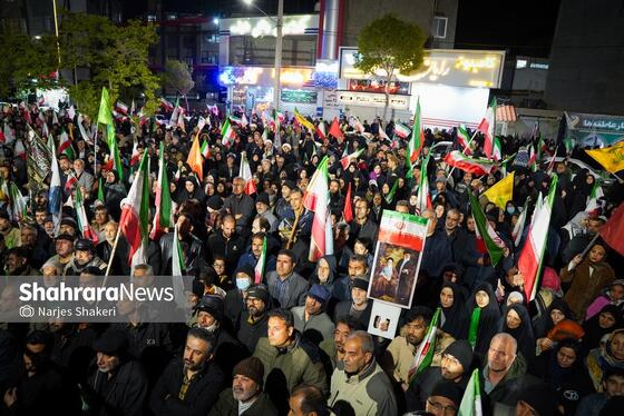 گزارش تصویری | سی‌ونهمین شب شکوه حضور مردم در خیابان‌های مشهد ۲