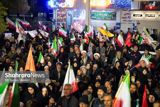 گزارش تصویری | سی‌ونهمین شب شکوه حضور مردم در خیابان‌های مشهد ۲