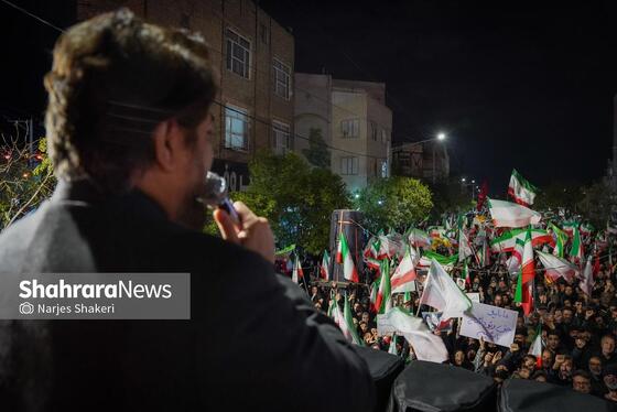 گزارش تصویری | سی‌ونهمین شب شکوه حضور مردم در خیابان‌های مشهد ۲