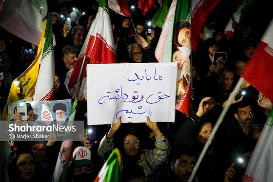 گزارش تصویری | سی‌ونهمین شب شکوه حضور مردم در خیابان‌های مشهد ۲