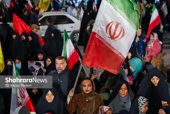 گزارش تصویری | سی‌ونهمین شب شکوه حضور مردم در خیابان‌های مشهد ۲