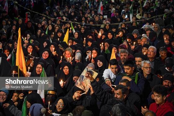 گزارش تصویری | سی‌ونهمین شب شکوه حضور مردم در خیابان‌های مشهد ۲