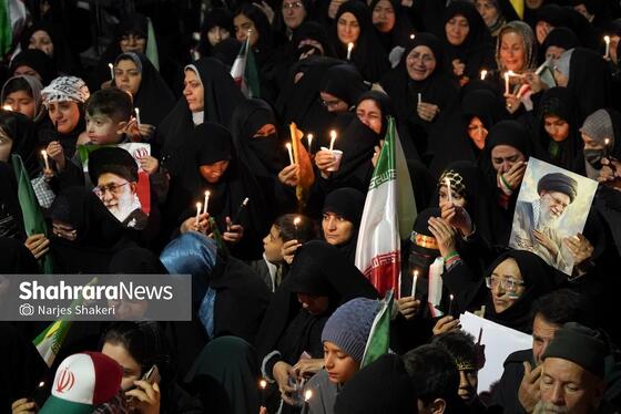 گزارش تصویری | سی‌ونهمین شب شکوه حضور مردم در خیابان‌های مشهد ۲