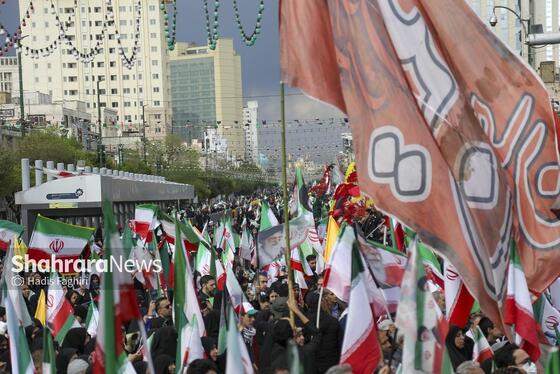 گزارش تصویری | مراسم چهلمین روز شهادت رهبر شهید انقلاب اسلامی در مشهد ۱