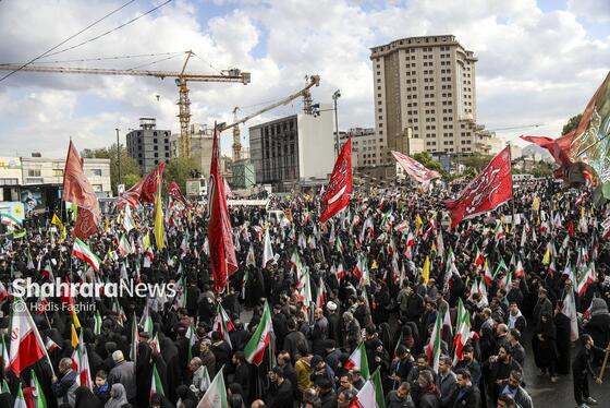 گزارش تصویری | مراسم چهلمین روز شهادت رهبر شهید انقلاب اسلامی در مشهد ۱