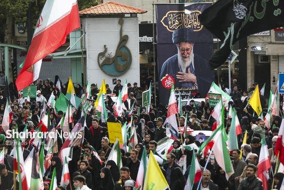 گزارش تصویری | مراسم چهلمین روز شهادت رهبر شهید انقلاب اسلامی در مشهد ۱