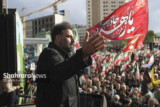 گزارش تصویری | مراسم چهلمین روز شهادت رهبر شهید انقلاب اسلامی در مشهد ۱