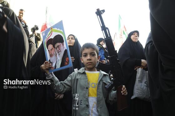 گزارش تصویری | مراسم چهلمین روز شهادت رهبر شهید انقلاب اسلامی در مشهد ۱