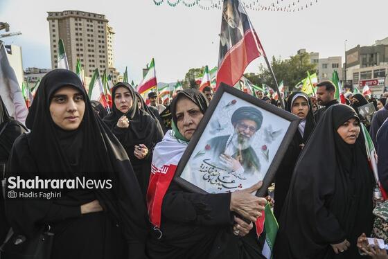 گزارش تصویری | مراسم چهلمین روز شهادت رهبر شهید انقلاب اسلامی در مشهد ۱