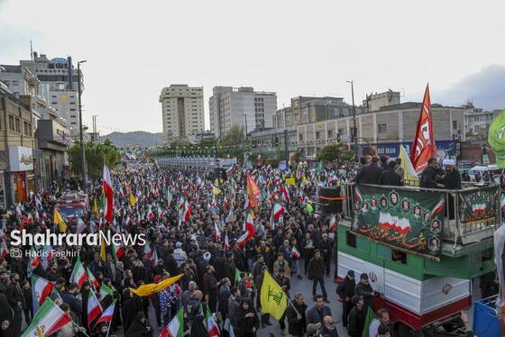 گزارش تصویری | مراسم چهلمین روز شهادت رهبر شهید انقلاب اسلامی در مشهد ۱