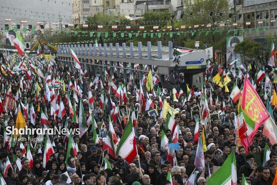 گزارش تصویری | مراسم چهلمین روز شهادت رهبر شهید انقلاب اسلامی در مشهد ۱