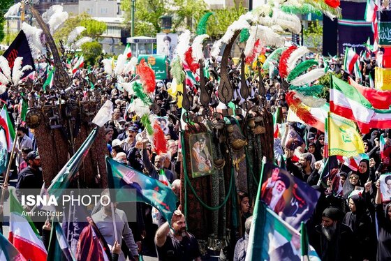 گزارش تصویری | مراسم اربعین رهبر شهید انقلاب در تهران