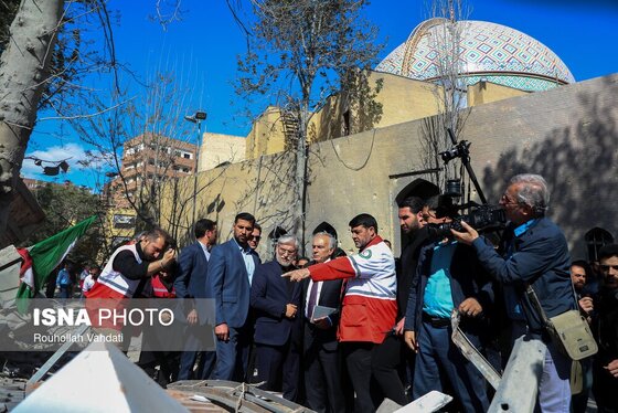 گزارش تصویری | بازدید فرستاده ویژه دبیرکل سازمان ملل از مناطق آسیب دیده از تجاوز آمریکایی - صهیونیستی