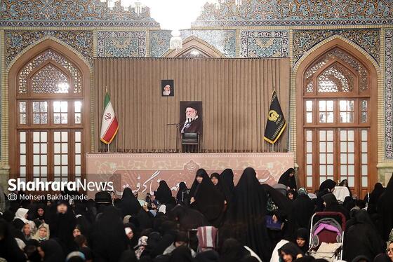 گزارش تصویری | مراسم چهلمین روز شهادت رهبر شهید انقلاب اسلامی در حرم مطهر رضوی