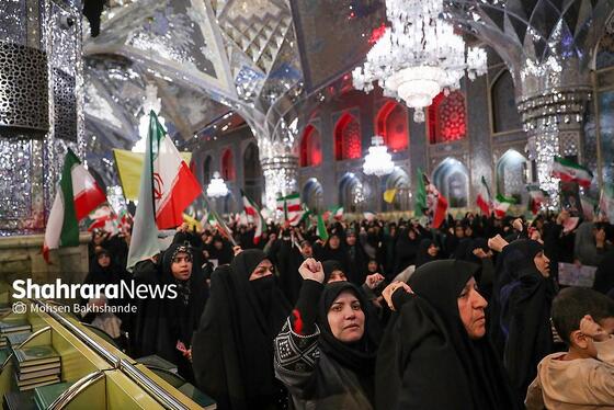گزارش تصویری | مراسم چهلمین روز شهادت رهبر شهید انقلاب اسلامی در حرم مطهر رضوی