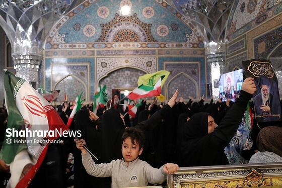 گزارش تصویری | مراسم چهلمین روز شهادت رهبر شهید انقلاب اسلامی در حرم مطهر رضوی